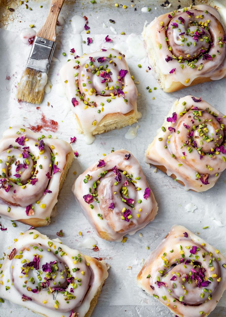 Edd Kimber’s Raspberry And Rose Cheesecake Buns