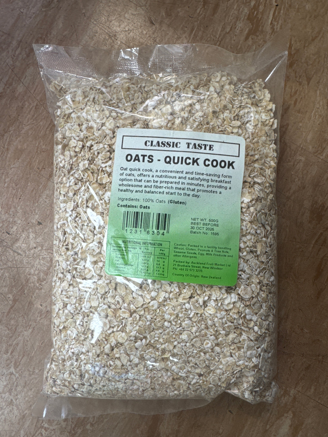 Oats Quick Cook Classic Taste 500g