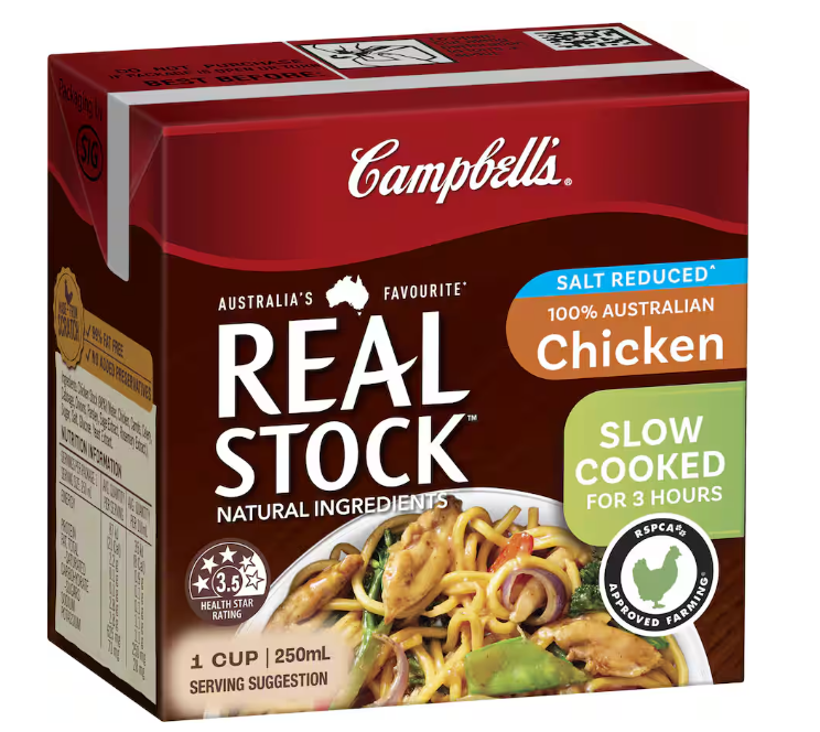 Campbell's Real Stock Salt Reduced Chicken Stock Liquid 250ml