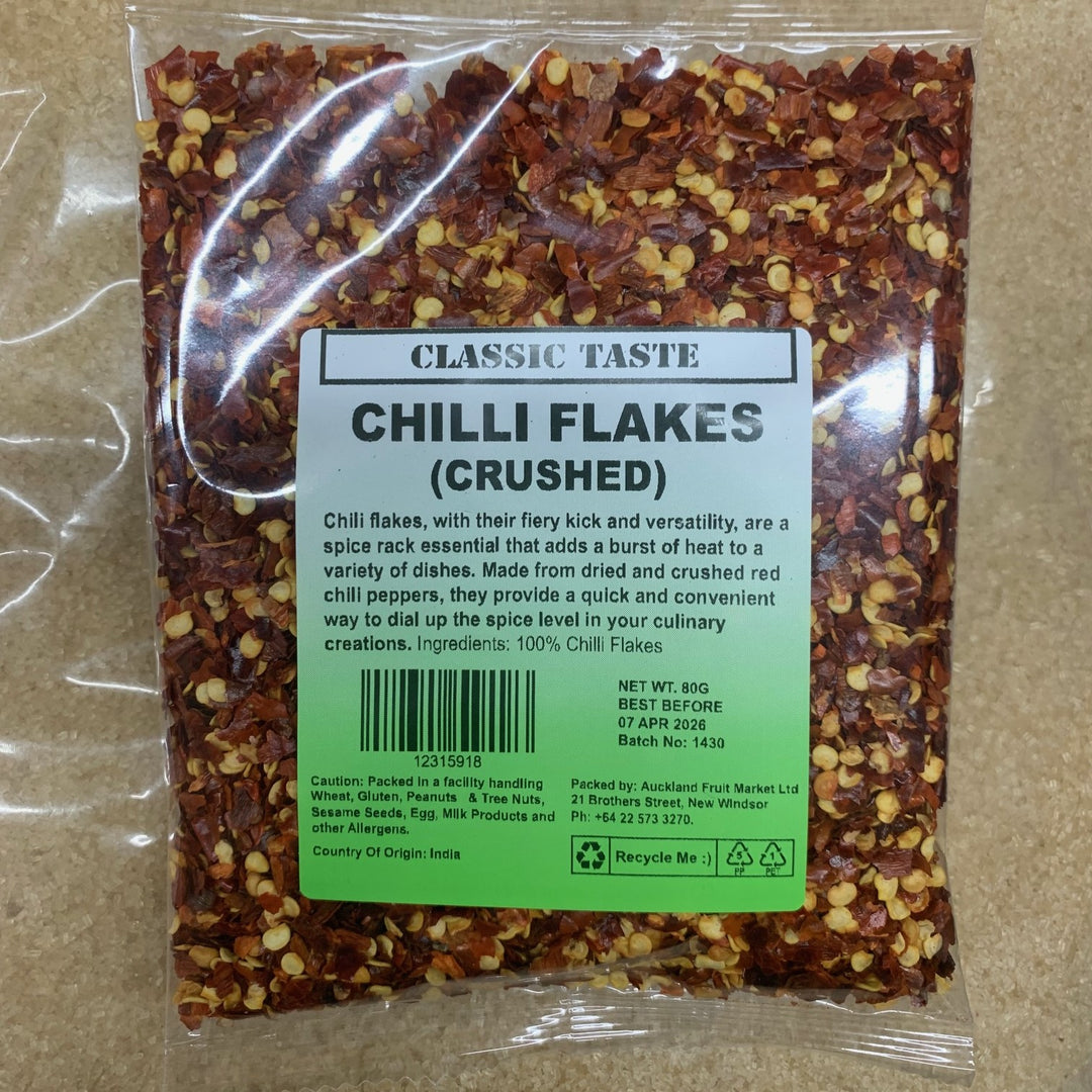 Chilli Flakes Crushed Classic Taste 80g