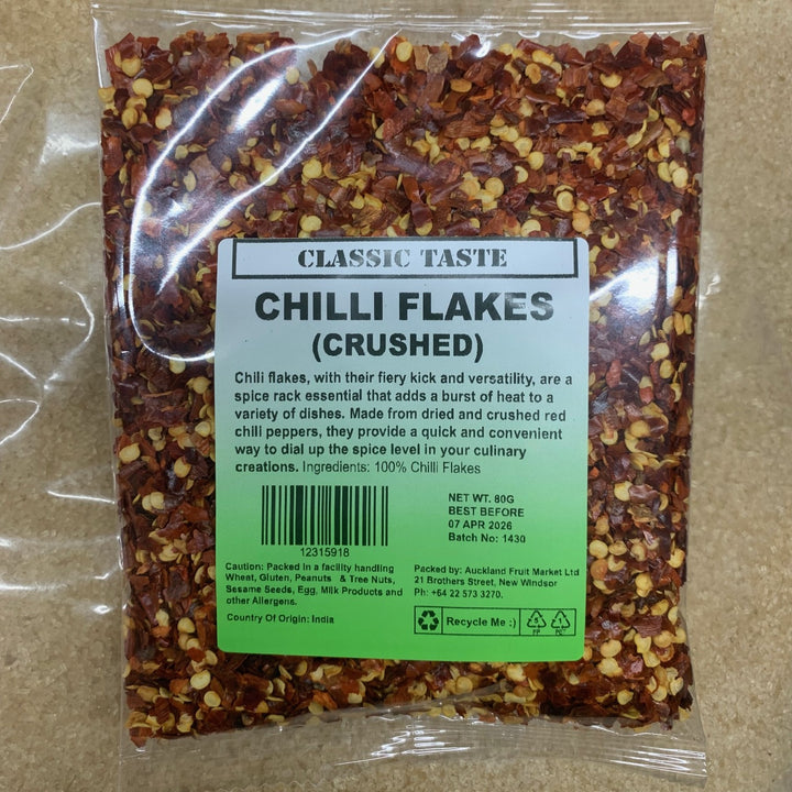 Chilli Flakes Crushed Classic Taste 80g