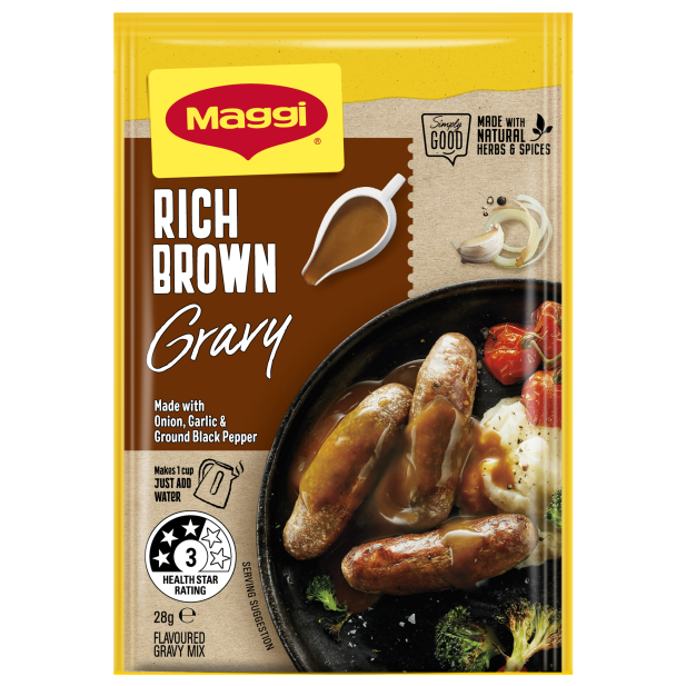 Gravy Mix Rich Brown 28g Maggi instant*