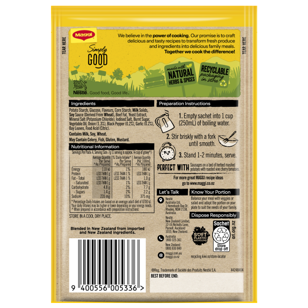 Gravy Mix Rich Brown 28g Maggi instant*