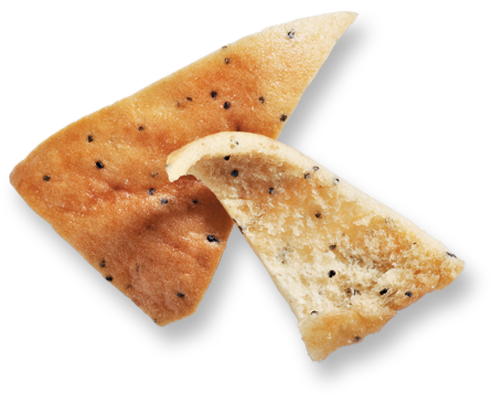 Chips Onion & Poppy Seed Pita Crisps Dannys 150g