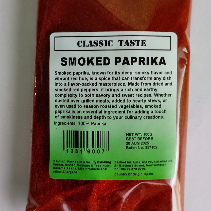 Paprika  Smoked Classic Taste 100g