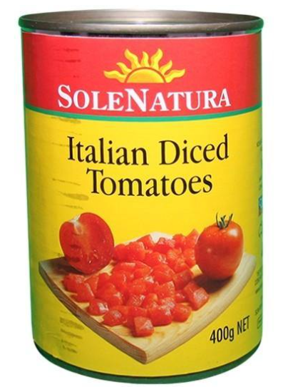 Tomatoes Diced Italian Sole Natura 400g