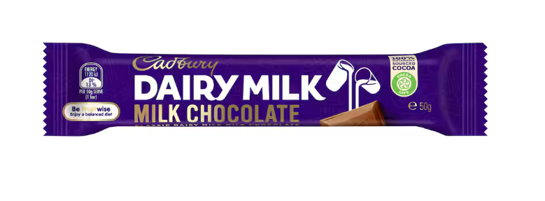 Chocolate Dairy Milk Cadbury 50g
