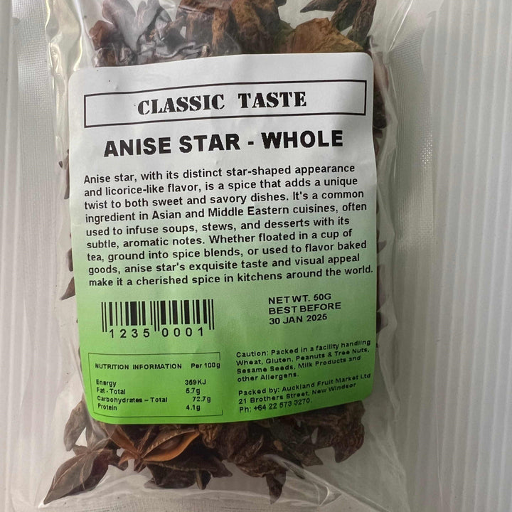 Anise Star Whole Classic Taste 50g