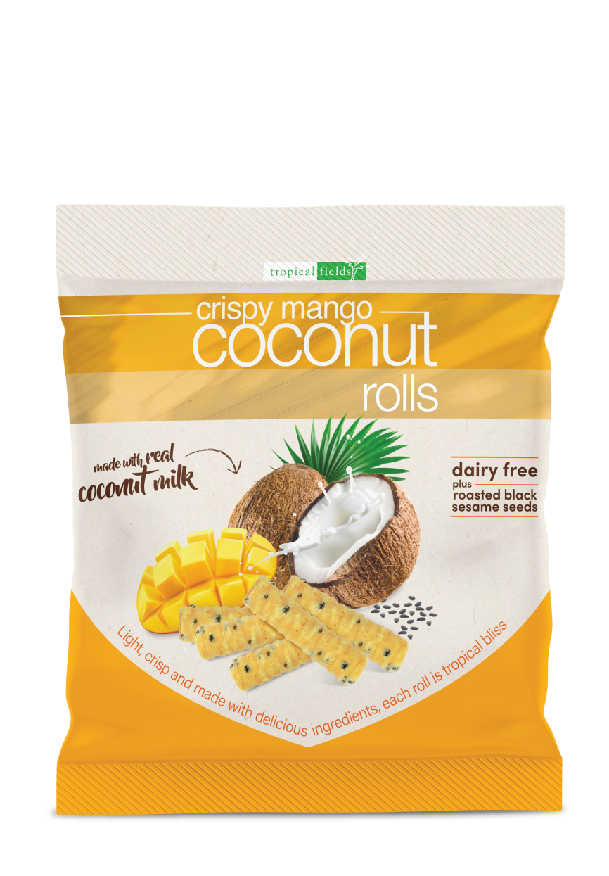Coconut Rolls Mango Tropical Fields 15g