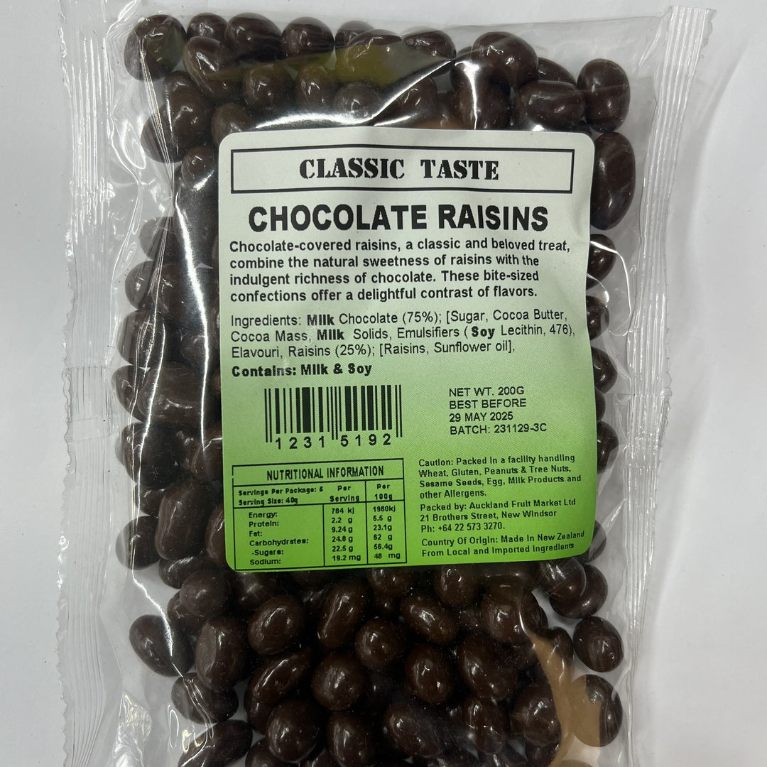 Chocolate Raisins Classic Taste 200g