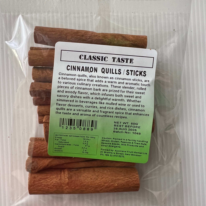 Cinnamon Quills/ Sticks Classic Taste 50g