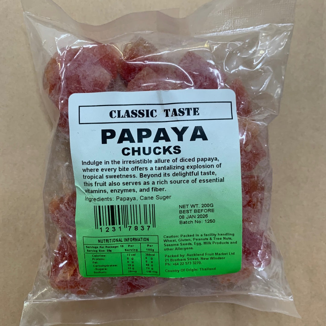 Papaya Chunks Classic Taste 200g
