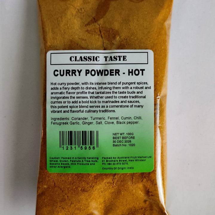 Curry Powder Hot Classic Taste 100g