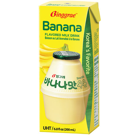 Milk Flavoured Banana Binggrae 200ml x 6
