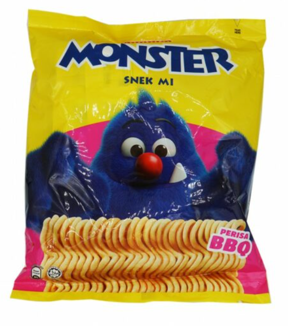 Noodle Monster Noodle Snack BBQ Flavour 8 x 25g*
