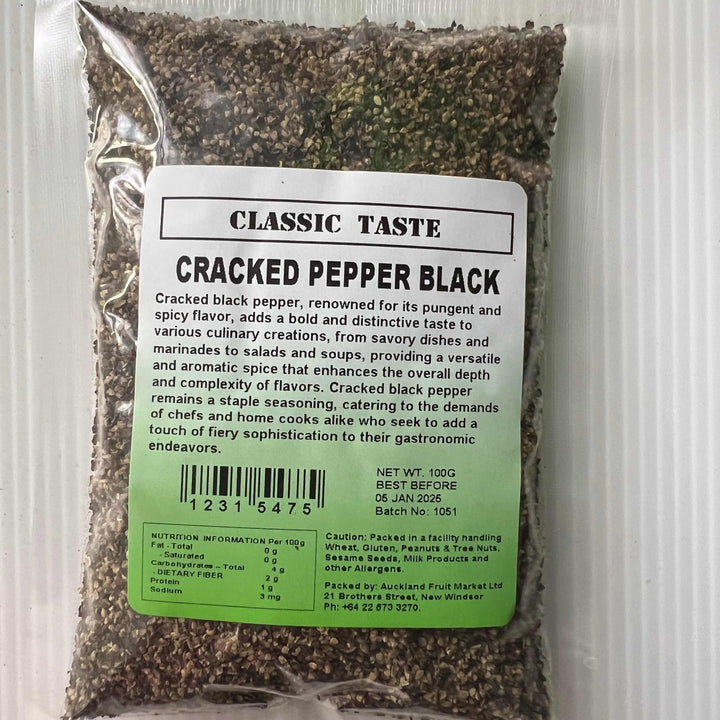 Black Pepper Cracked Classic Taste 100g