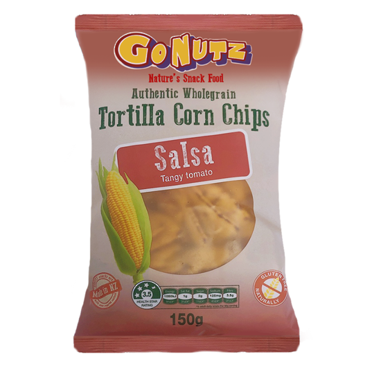 Chips Salsa Tortilla Corn Go Nuts 150g