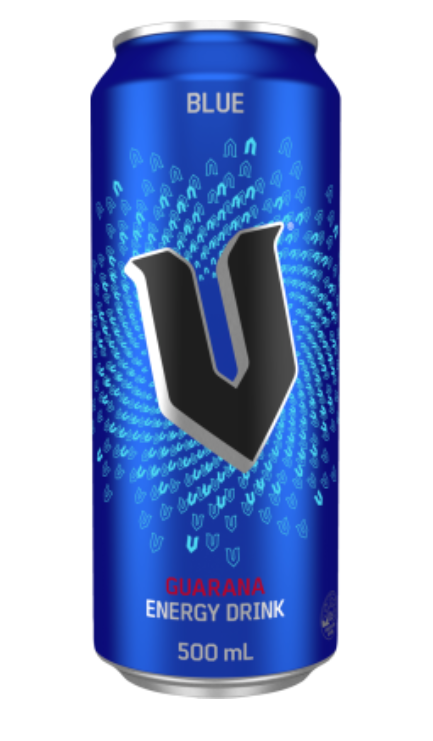 V Blue Guarana Energy Drink 500ml