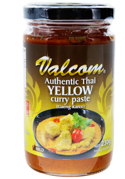 Paste Curry Yellow Valcom 230g*
