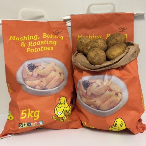 Potatoes Masters 5kg Agria Orange New Season each NZ