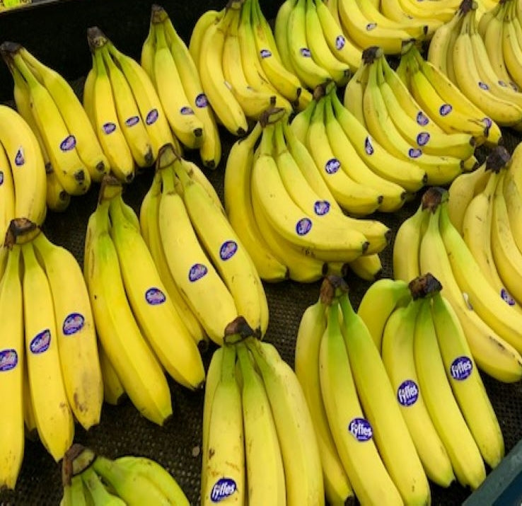 Bananas Equador Bulk 18kg box