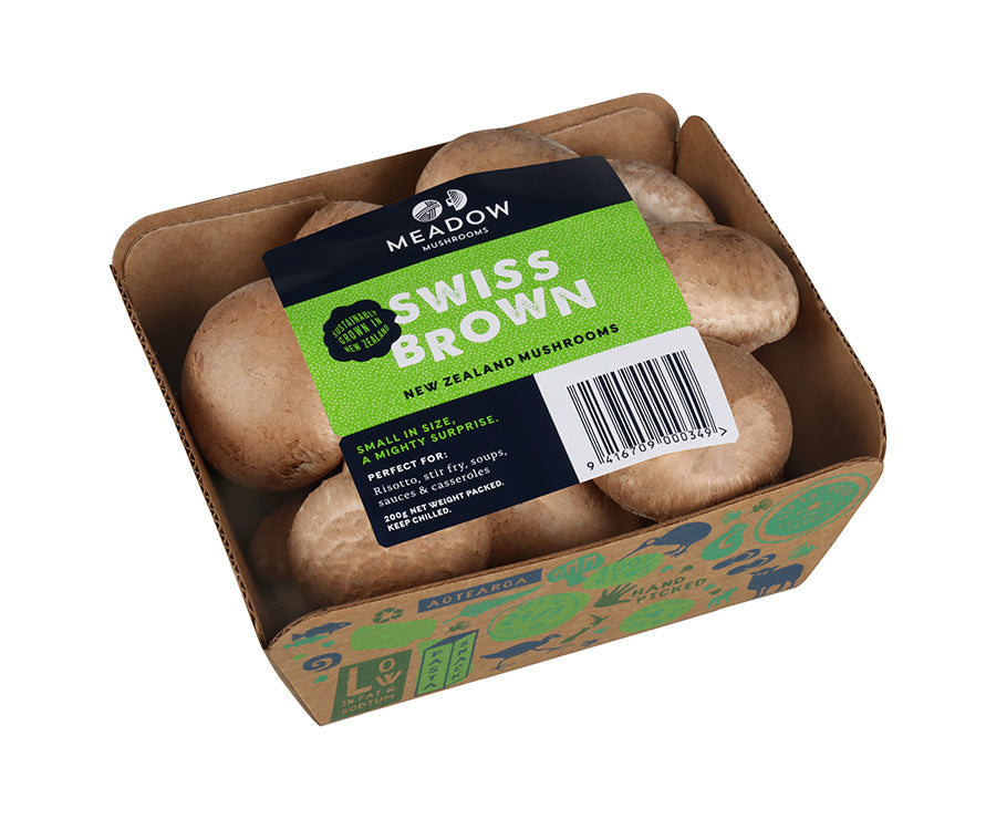 Mushrooms Swiss Brown Button 200g each NZ