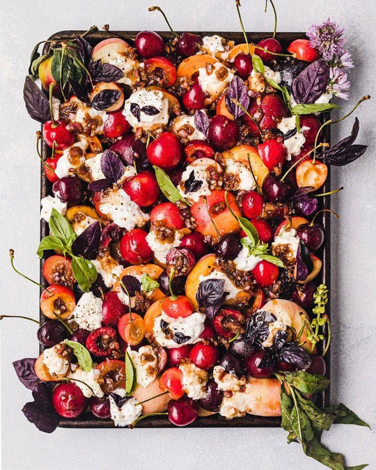 Stone Fruit Salad with Burrata