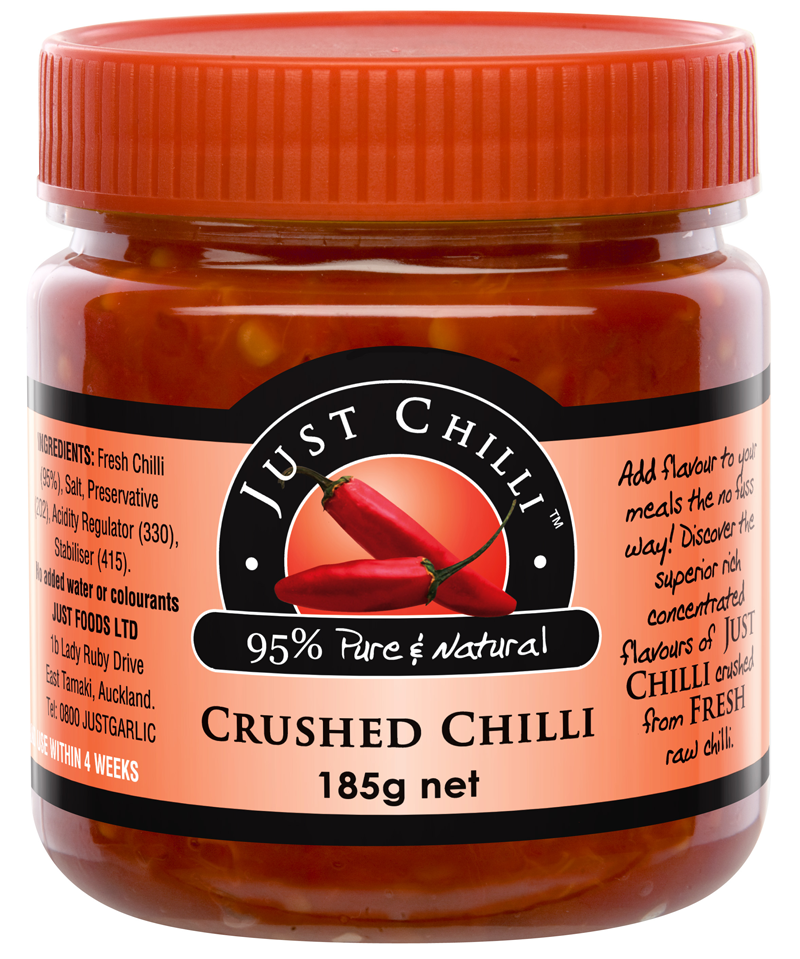 Chilli Crushed Just Foods 185g | Fruit World | Fruit World New Lynn