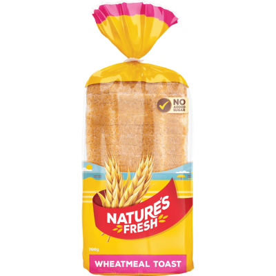 Nature's Fresh Wheatmeal Toast Bread 700g