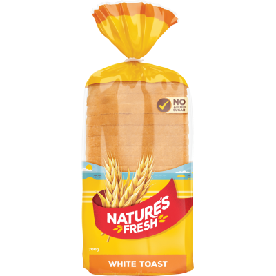 Nature's Fresh White Toast Bread 700g