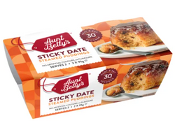 Puddings Aunt Betty's Sticky Date Steamed 2 x 95g