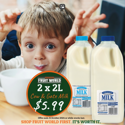 Milk Cow and Gate any 2 x 2L Bottles ( In Store Only)