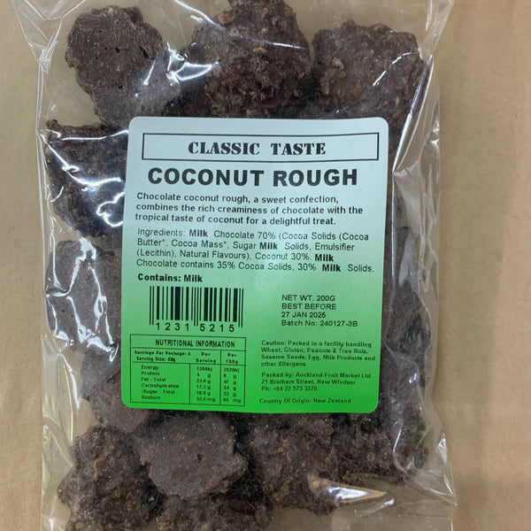 Chocolate Carob Coconut Rough 200g