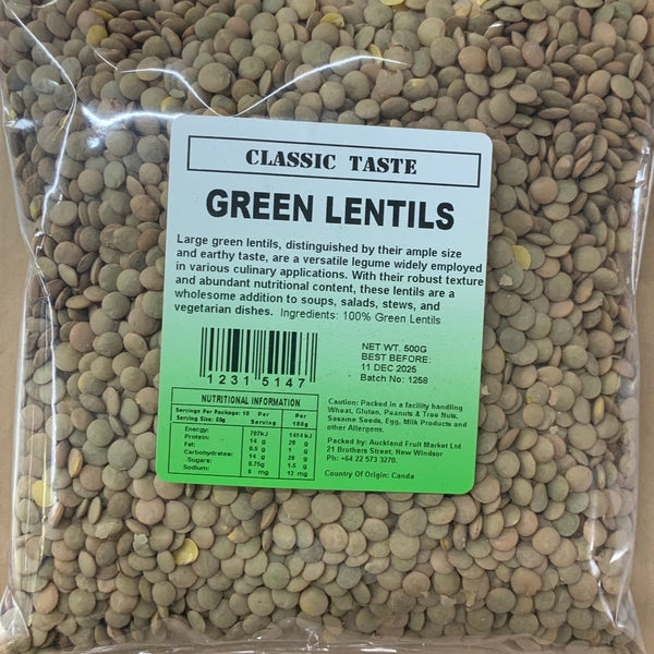 Lentils Green 500g