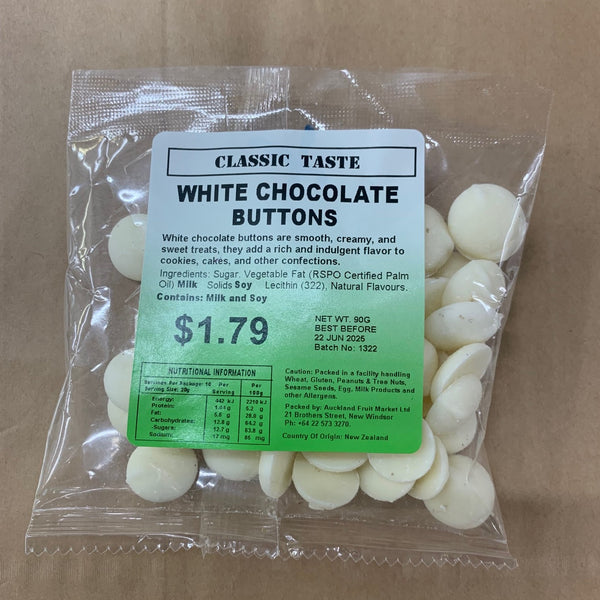 Chocolate Buttons White 90g