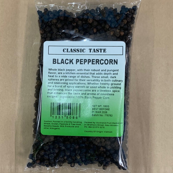 Peppercorns Black 100g