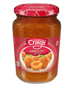 Jam Apricot Craigs 375g