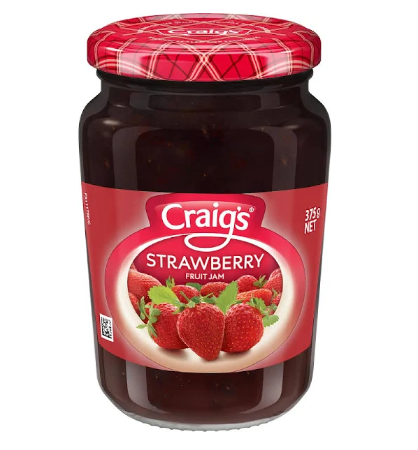 Jam Strawberry Craigs 375g