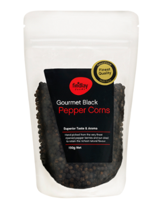 Peppercorns Black Gourmet Findley's 150g