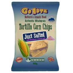 Chips Salted Tortilla Corn Go Nuts 150g