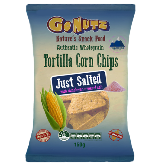 Chips Salted Tortilla Corn Go Nuts 150g