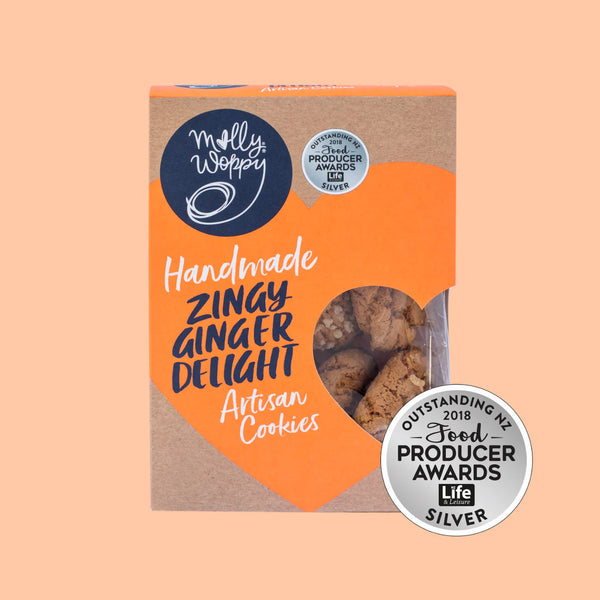 Cookies Zingy Ginger Delight Molly Wolly 185g