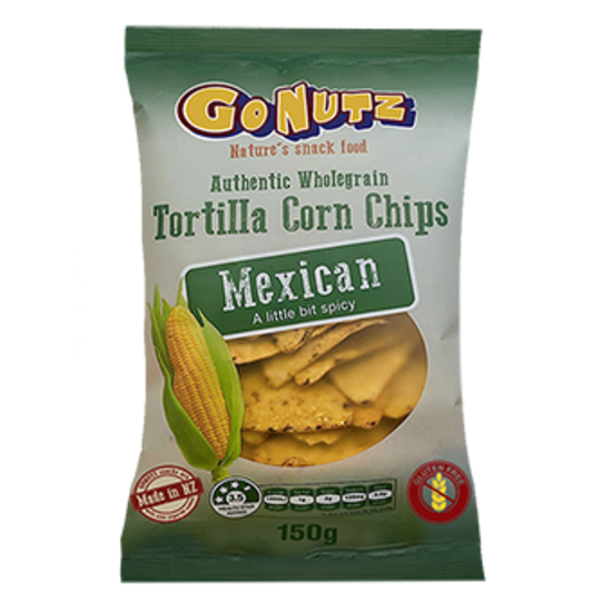 Chips Mexican Tortilla Corn Go Nuts 150g