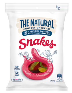 Candy Snakes Natural Confectionary Company 230g