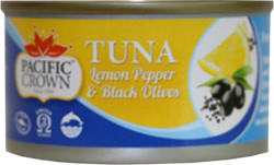 Tuna Pacific Crown With Lemon Pepper & Olives 95g