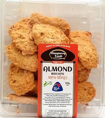 Cookies Almond Egg Free Rampurey Foods 360g