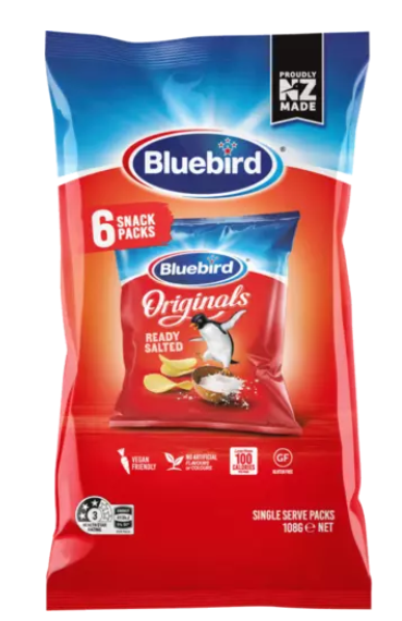 Chips Original Bluebird 6 pack 108g*