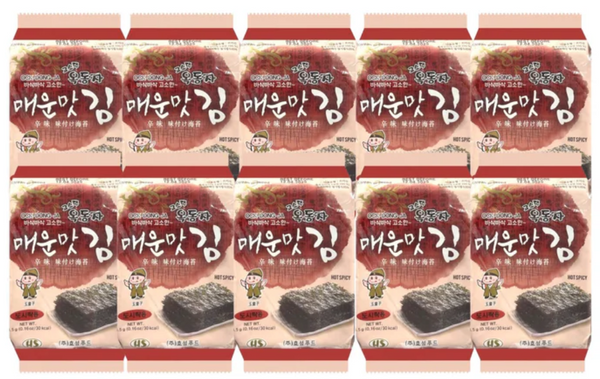 Crackers Seaweed Korean Seasoned Roasted 4.5G x 10*