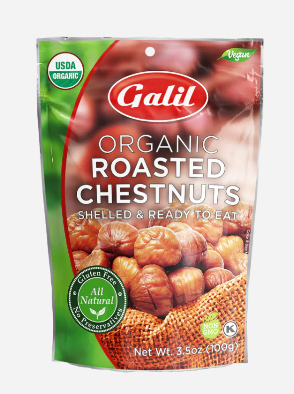 Chestnuts Organic Roasted Galil 100g*