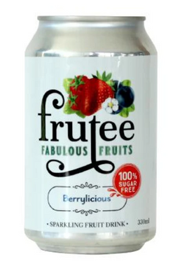 Frutee Sparkling Fruits Drink Berrylicious 330ml*